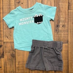 Mighty Monster Tee and Shorts Set
